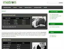 Tablet Screenshot of metron.cz