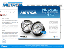 Tablet Screenshot of metron.com.mx